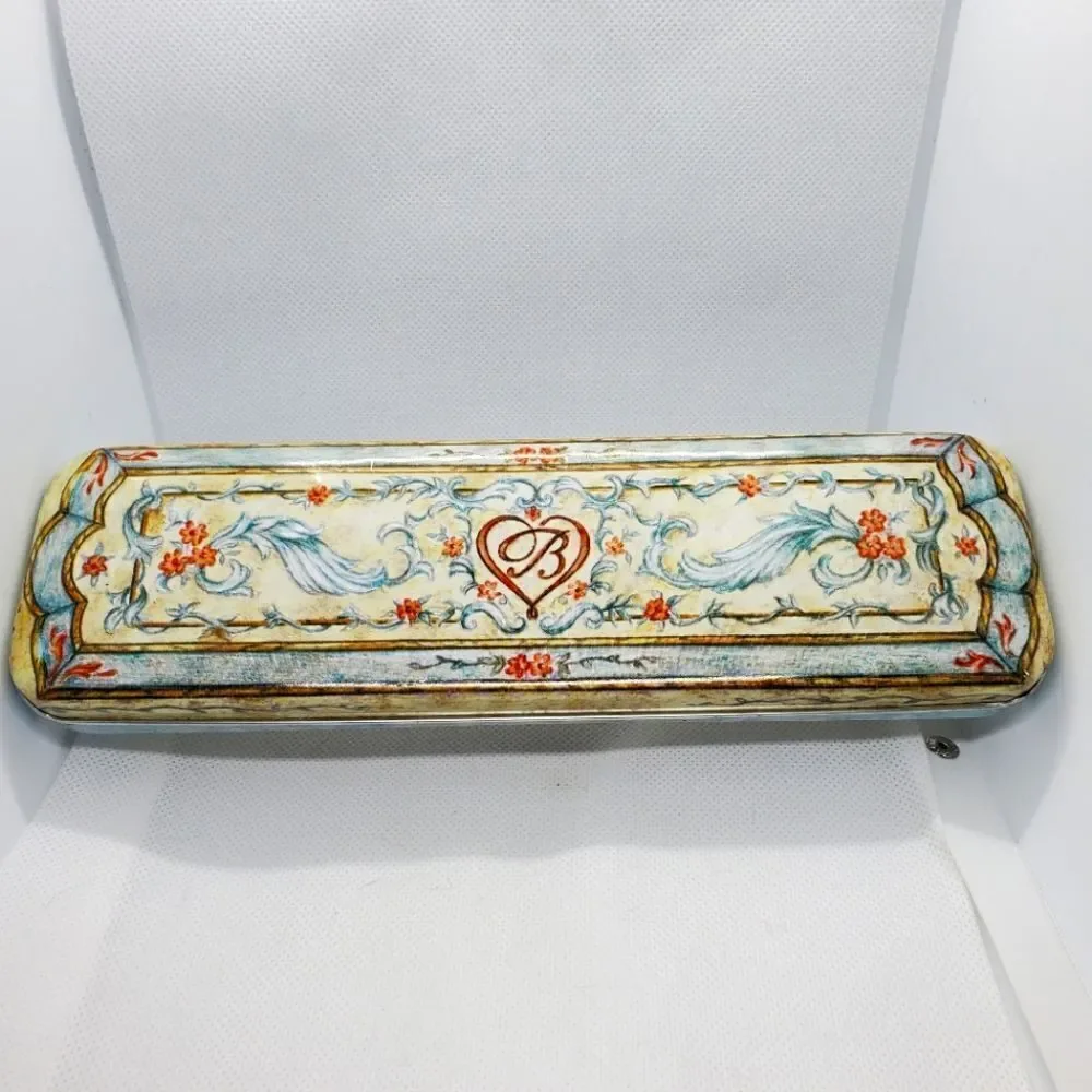 Brighton Blue, Cream, & Pink Floral Watch Tin